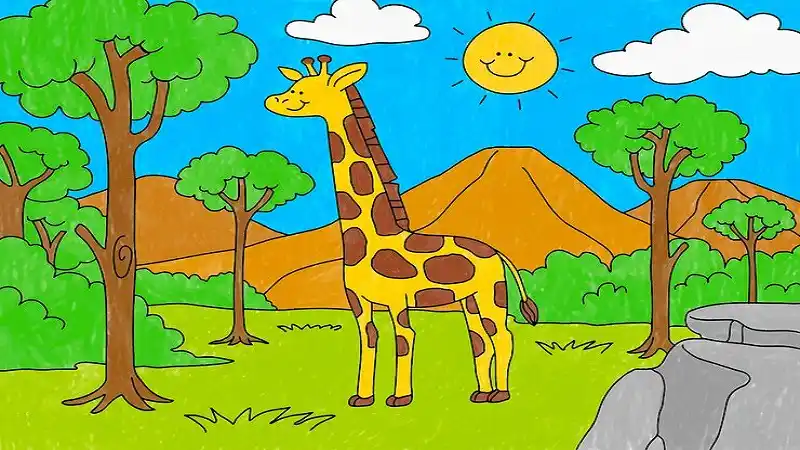 drawing:bkjikold4xi= giraffe